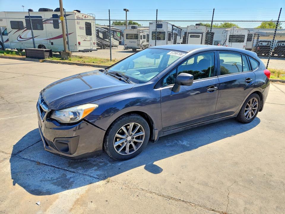 2012 Subaru VIN JF1GPAC67CH210493 COPART salvage auction — FRONT END, Ca - Salvage Certificate, sold $825 on 2026-07-20 (photo 1)