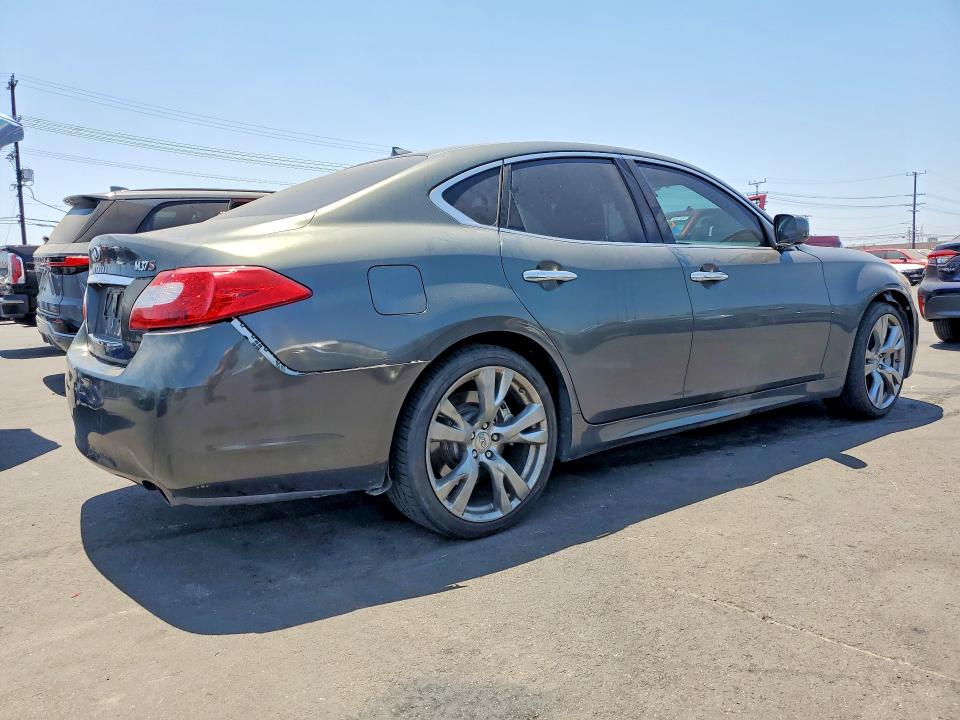 2012 Infiniti M VIN JN1BY1AP4CM334695 COPART salvage auction — REAR END, Ca - Salvage Certificate, sold $1,050 on 2026-07-06 (photo 3)