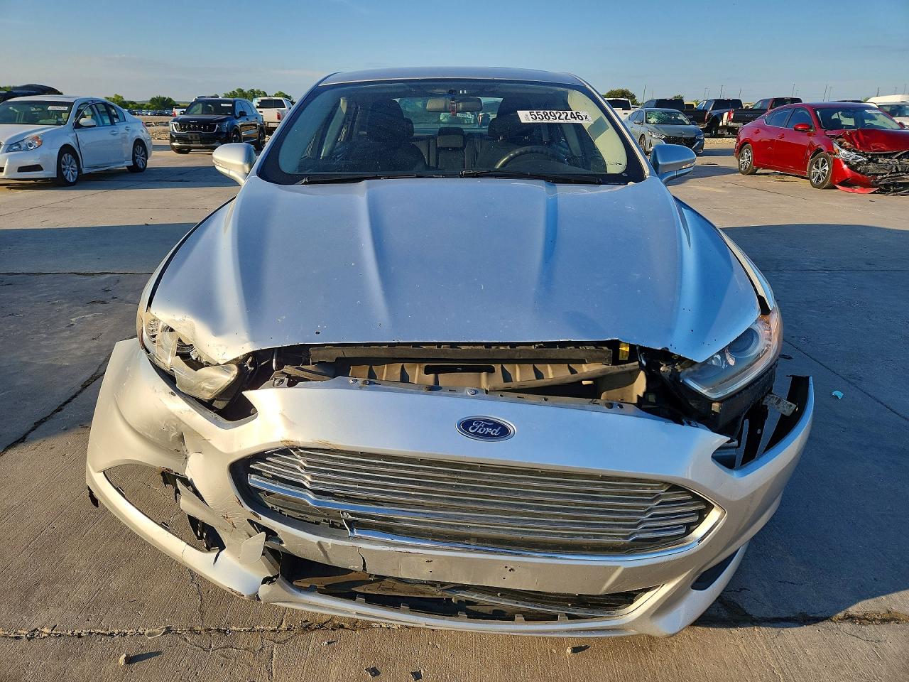 2015 Ford Fusion VIN 3FA6P0H79FR136925 COPART salvage auction — Front End, TX - SALVAGE VEHICLE TITLE, sold $1,750 on 2022-12-20 (photo 5)