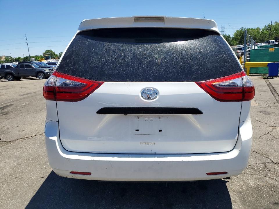 2020 Toyota Sienna VIN 5TDZZ3DC2LS058843 COPART salvage auction — FRONT END, Co - Public - Salvage Title, sold $7,800 on 2026-07-07 (photo 6)