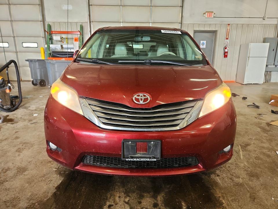 2011 Toyota Sienna VIN 5TDYK3DCXBS019447 COPART salvage auction — FRONT END, Id - Salvage Certificate Of Title, sold $400 on 2026-07-28 (photo 5)