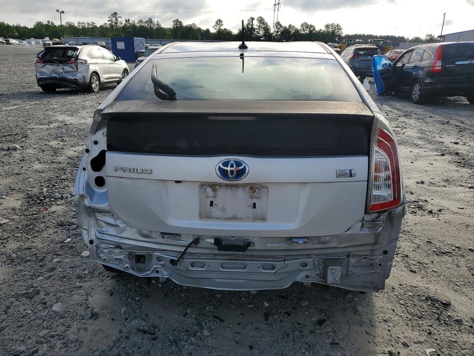 2014 Toyota Prius VIN JTDKN3DU7E0389008 COPART salvage auction — REAR END, Ga - Cert Of Title-Salvage, sold $300 on 2026-07-29 (photo 6)