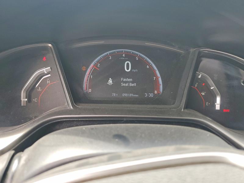 2019 Honda Civic VIN 2HGFC3A50KH752293 COPART salvage auction — HAIL, Salvage Title, sold $1,700 on 2026-07-24 (photo 9)