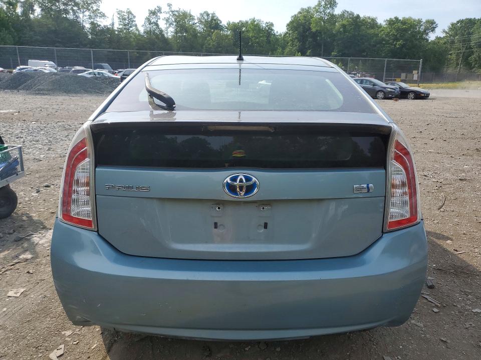 2012 Toyota Prius VIN JTDKN3DU6C5468427 COPART salvage auction — FRONT END, Md - Cert Of Salvage < 75% Damage, sold $2,700 on 2026-07-02 (photo 6)