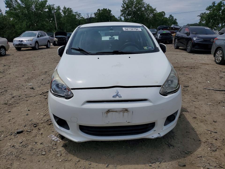 2015 Mitsubishi Mirage VIN ML32A3HJ8FH004587 COPART salvage auction — FRONT END, Md - Certificate Of Title, sold $425 on 2026-07-30 (photo 5)