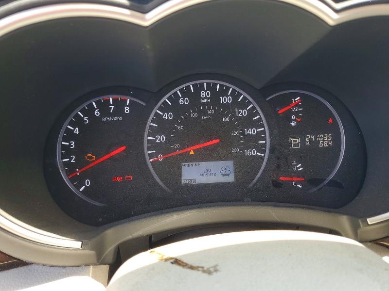 2012 Nissan Quest VIN JN8AE2KP6C9050787 COPART salvage auction — REAR END, TX - SALVAGE VEHICLE TITLE (P), sold $300 on 2026-07-08 (photo 9)