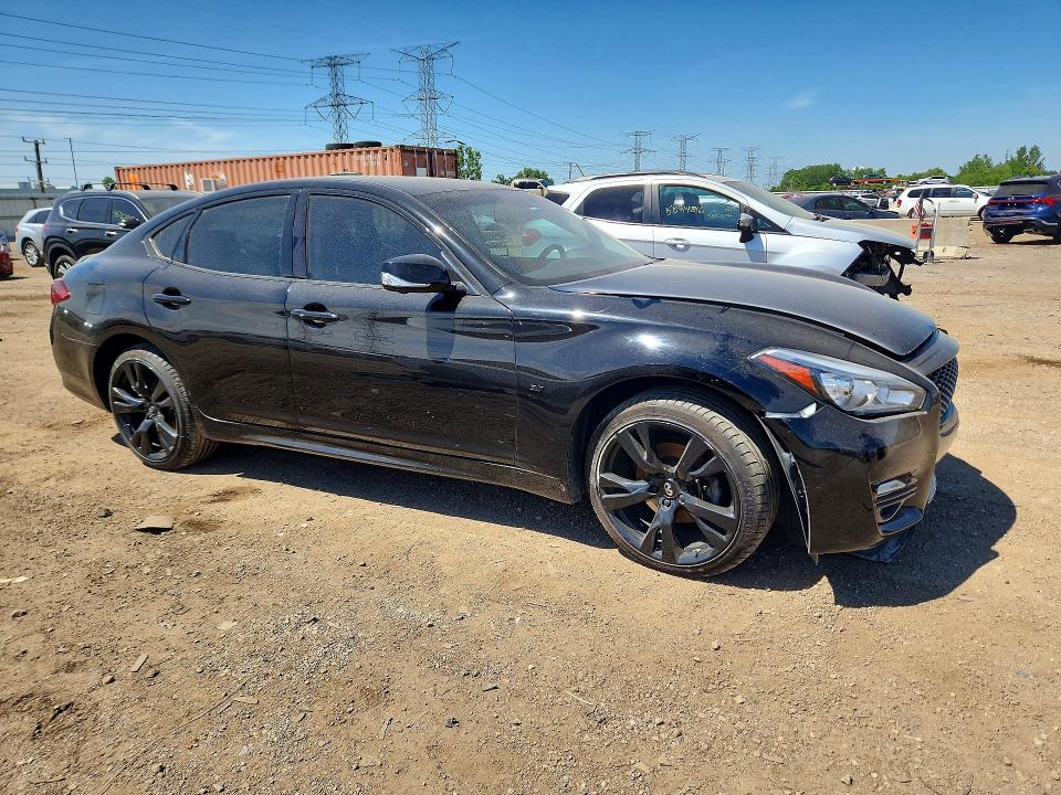 2019 Infiniti Q70 VIN JN1BY1AR1KM585559 COPART salvage auction — FRONT END, Il - Salvage Certificate, sold $1,650 on 2026-07-07 (photo 4)