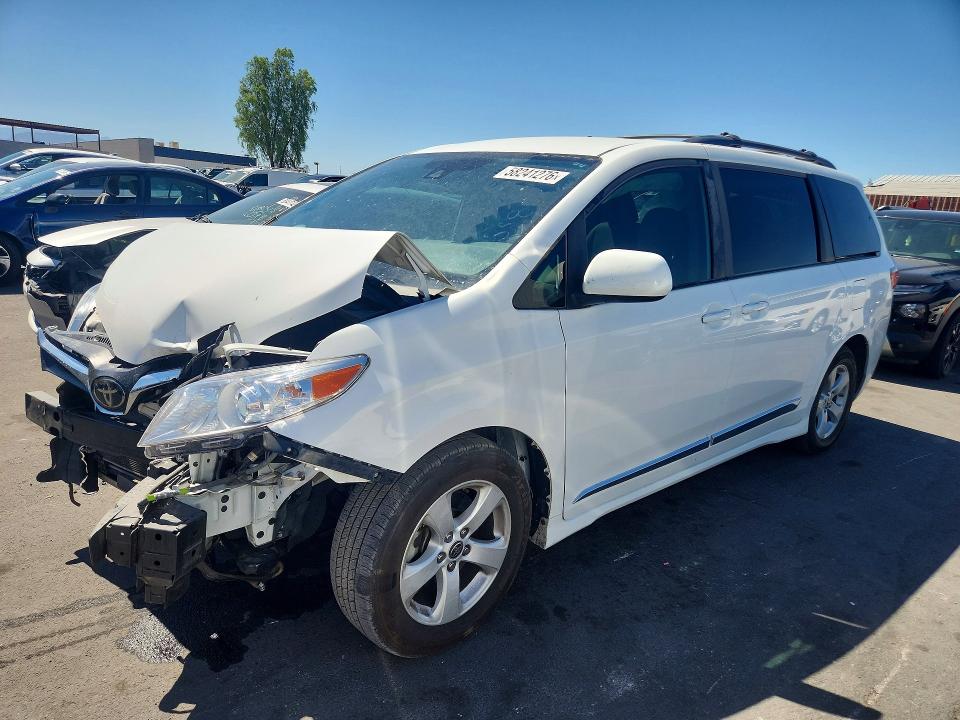 2020 Toyota Sienna VIN 5TDKZ3DC9LS065113 COPART salvage auction — FRONT END, Nv - Salvage Title, sold $4,850 on 2026-07-06 (photo 1)
