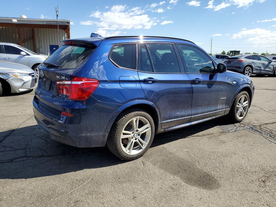 2014 BMW X3 VIN 5UXWX7C55E0E81054 COPART salvage auction — FRONT END, Co - Public - Salvage Title, sold $325 on 2026-07-21 (photo 3)