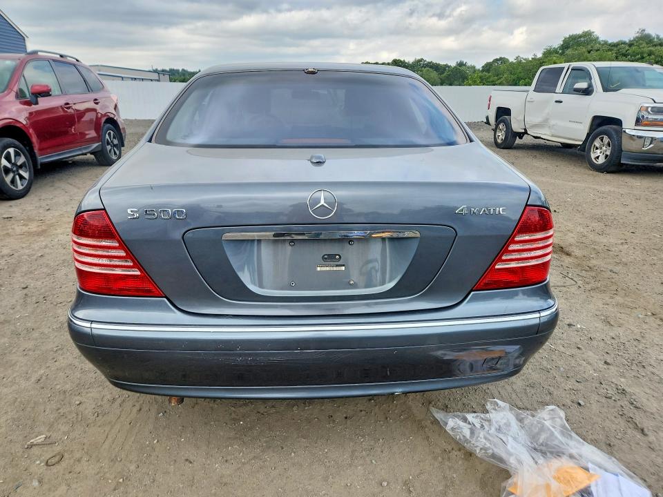 2005 Mercedes-benz S class VIN WDBNG84J95A455934 COPART salvage auction — MINOR DENT/SCRATCHES, MA - CERTIFICATE OF TITLE, sold $450 on 2026-07-15 (photo 6)