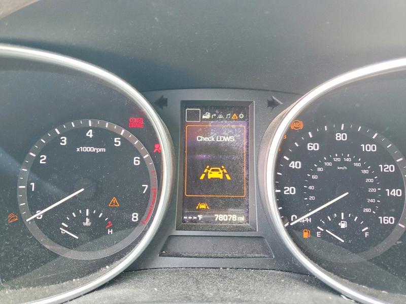 2018 Hyundai Santa fe VIN KM8SR4HF0JU283441 COPART salvage auction — MECHANICAL, Al - Cert Of Title-Salvage Title, sold $3,300 on 2026-07-07 (photo 9)