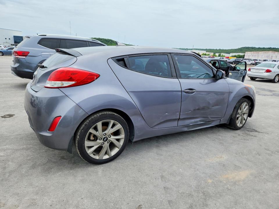 2016 Hyundai Veloster VIN KMHTC6AD4GU297992 COPART salvage auction — SIDE, Ok - Cert Of Title-Repossession, sold $650 on 2026-07-10 (photo 3)