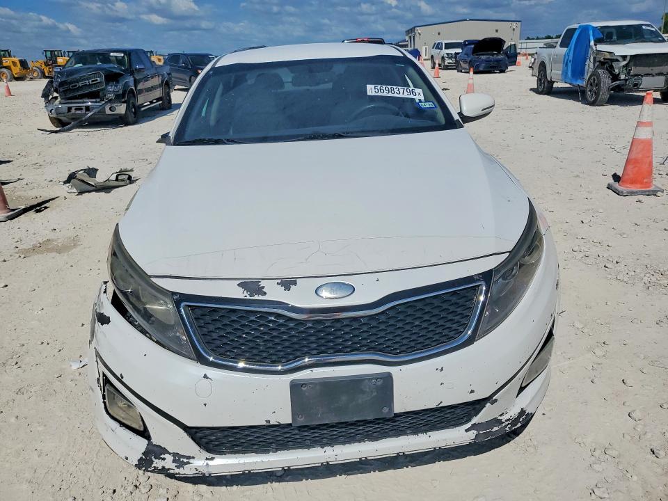 2015 Kia Optima VIN KNAGM4A75F5646701 COPART salvage auction — FRONT END, Tx - Salvage Vehicle Title, sold $525 on 2026-07-16 (photo 5)