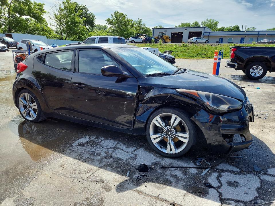 2012 Hyundai Veloster VIN KMHTC6AD2CU074649 COPART salvage auction — FRONT END, Mo - Salvage Certificate Of Title, sold $1,250 on 2026-07-02 (photo 4)