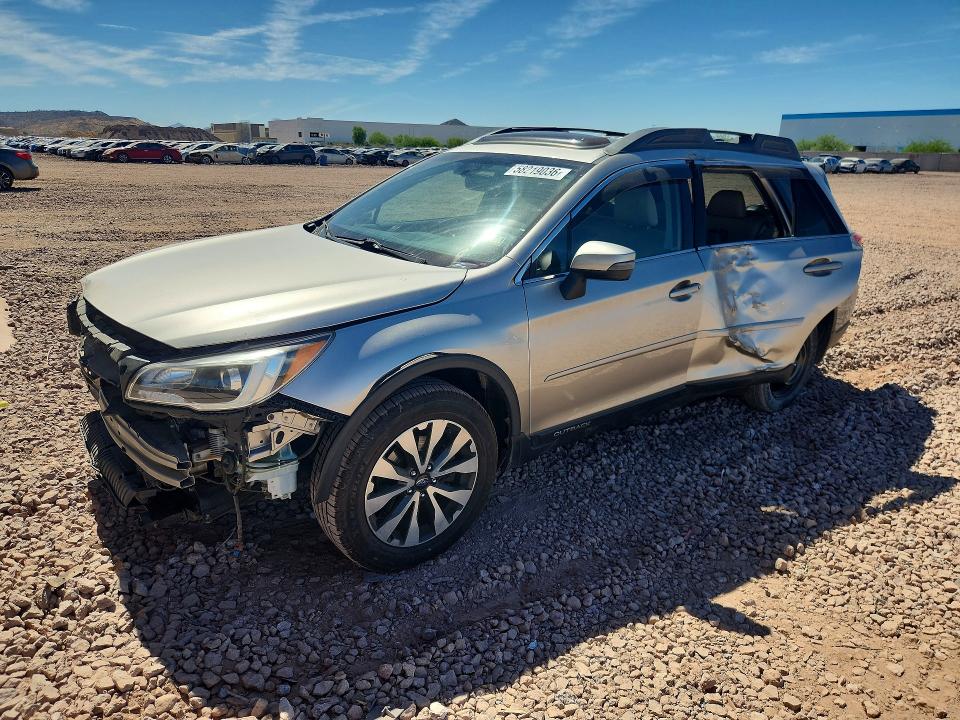 2016 Subaru VIN 4S4BSANCXG3235778 COPART salvage auction — SIDE, AZ - CERT OF TITLE - SALVAGE, sold $2,850 on 2026-07-02 (photo 1)