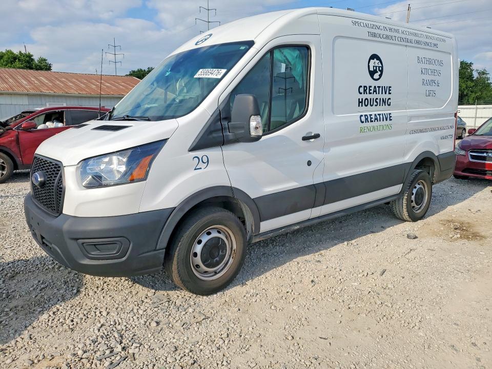 2022 Ford Transit VIN 1FTBR1CG8NKA28671 COPART salvage auction — SIDE, OH - CERT OF TITLE-SALVAGE, sold $12,700 on 2026-07-29 (photo 1)