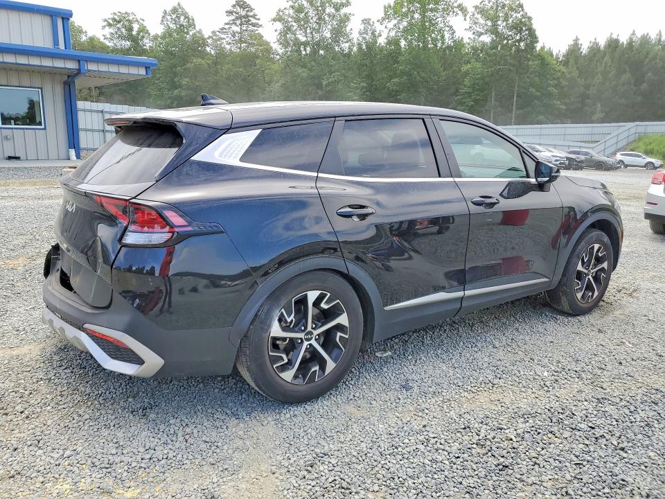 2023 Kia Sportage VIN 5XYK33AF0PG073698 COPART salvage auction — REAR END, Nc - Salvage Certificate Of Title, sold $7,500 on 2026-08-20 (photo 3)