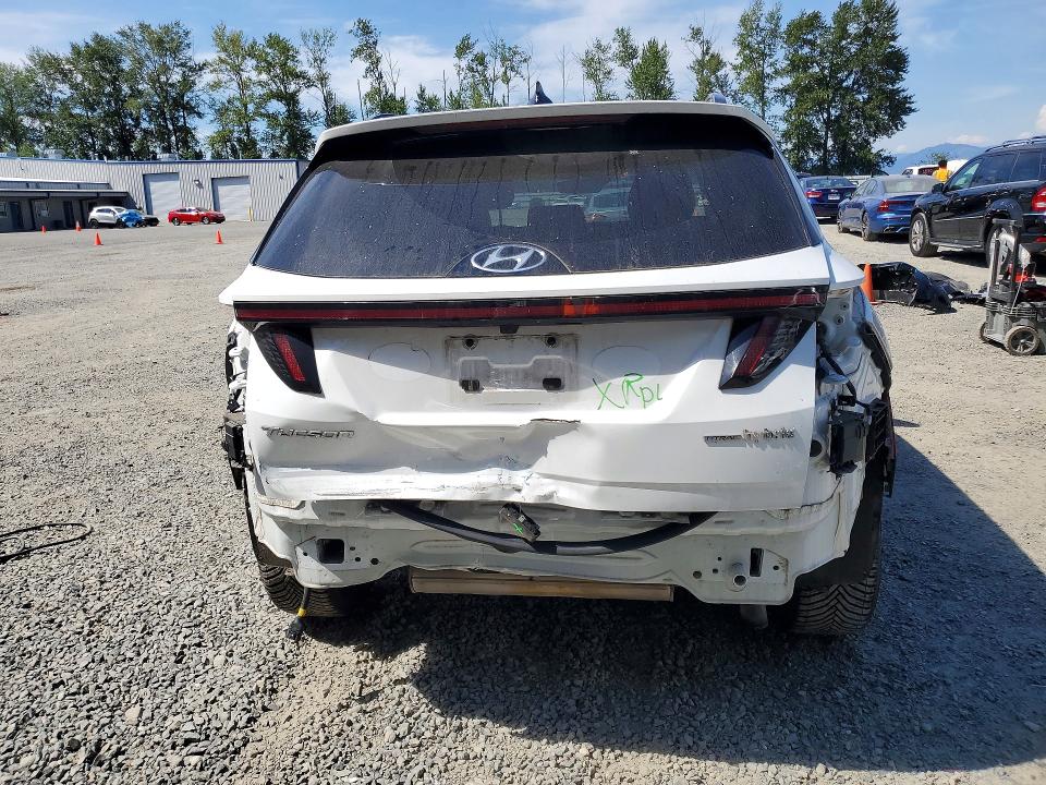 2023 Hyundai Tucson VIN KM8JECA16PU095791 COPART salvage auction — REAR END, WA - BILL OF SALE, sold $10,400 on 2026-07-06 (photo 6)
