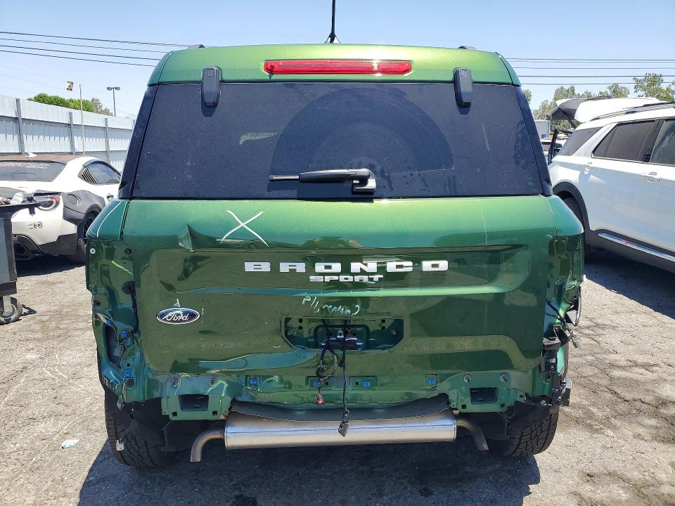 2025 Ford Bronco VIN 3FMCR9BN1SRF71320 COPART salvage auction — REAR END, Ca - Salvage Certificate, sold $10,100 on 2026-07-02 (photo 6)