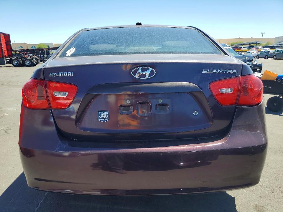 2008 Hyundai Elantra VIN KMHDU46D68U540864 COPART salvage auction — REAR END, NV - LIEN PAPERS, CLEAN TITLE, sold $450 on 2026-07-13 (photo 6)