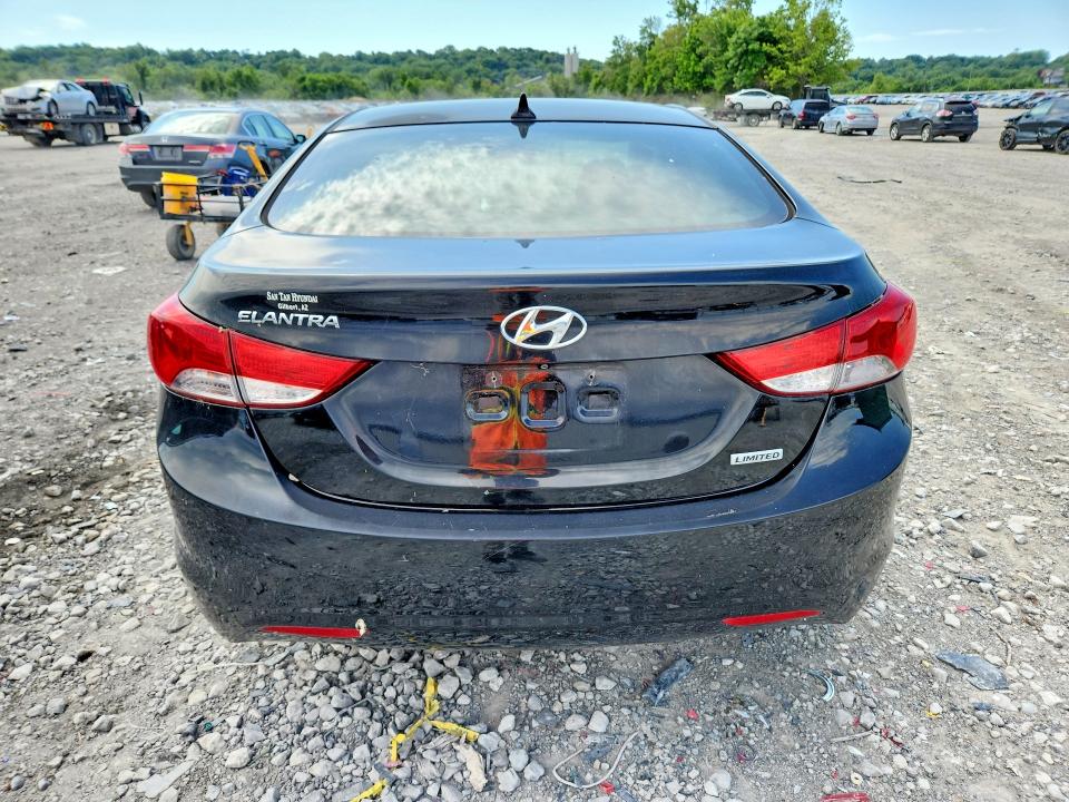 2013 Hyundai Elantra VIN KMHDH4AE1DU971000 COPART salvage auction — NORMAL WEAR, Il - Certificate Of Title, sold $775 on 2026-07-13 (photo 6)