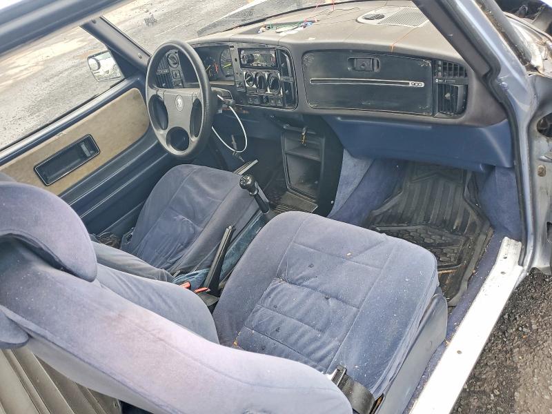 1988 Saab 900 VIN YS3AK35D4J3021213 COPART salvage auction — Burn Engine, CT - BILL OF SALE-SALVAGE, sold $450 on 2026-07-02 (photo 8)