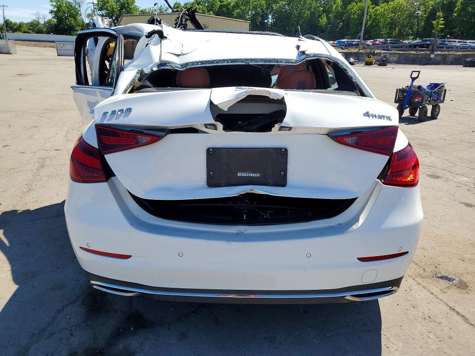 2025 Mercedes-benz C class VIN W1KAF4HB5SR242559 COPART salvage auction — ROLLOVER, FL - CERTIFICATE OF DESTRUCTION, sold $2,250 on 2026-07-08 (photo 6)