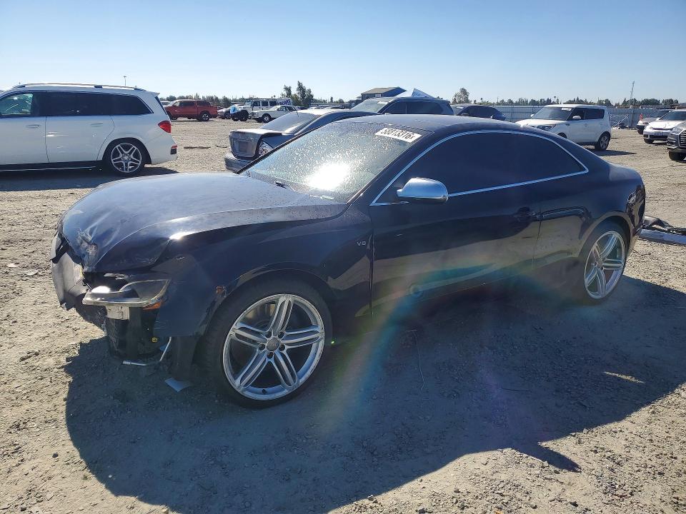 2012 Audi S5 VIN WAUGVAFRXCA017010 COPART salvage auction — FRONT END, Ca - Salvage Certificate, sold $1,350 on 2026-07-07 (photo 1)