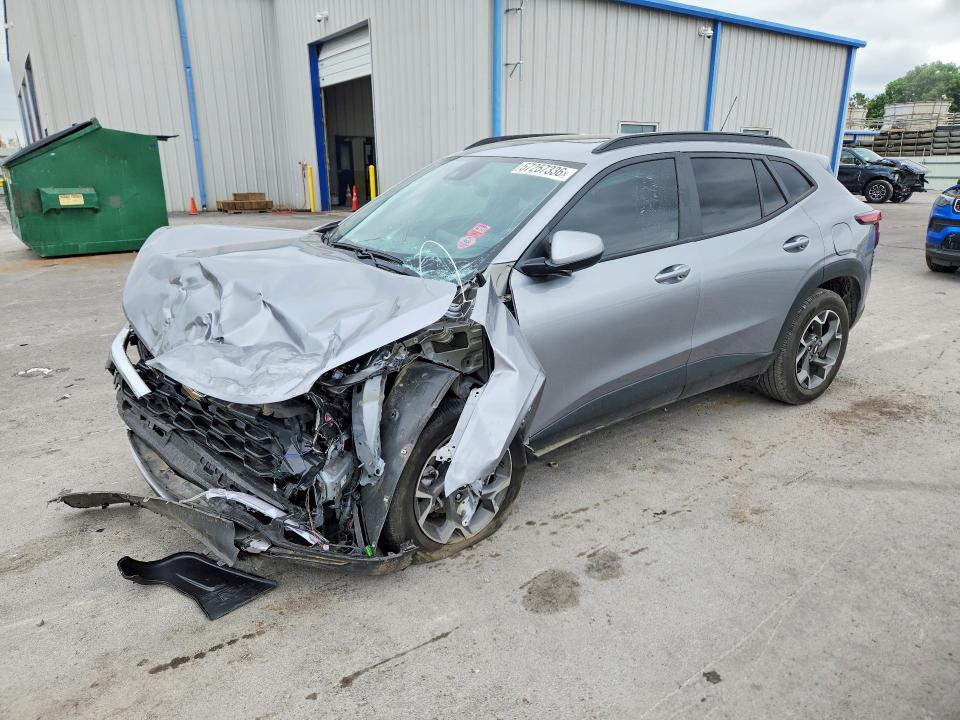 2025 Chevrolet VIN KL77LHEP0SC140512 COPART salvage auction — FRONT END, Ok - Cert Of Title-Salvage, sold $1,900 on 2026-07-29 (photo 1)