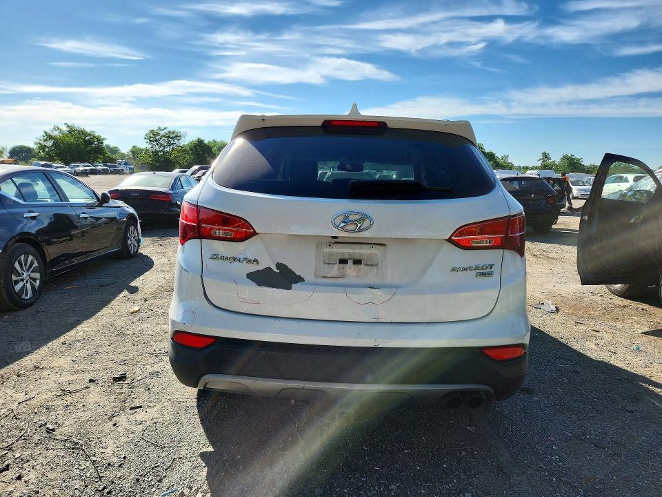 2013 Hyundai Santa fe VIN 5XYZUDLA9DG114425 COPART salvage auction — FRONT END, Md - Cert Of Salvage > 75% Damage, sold $1,700 on 2026-07-02 (photo 6)