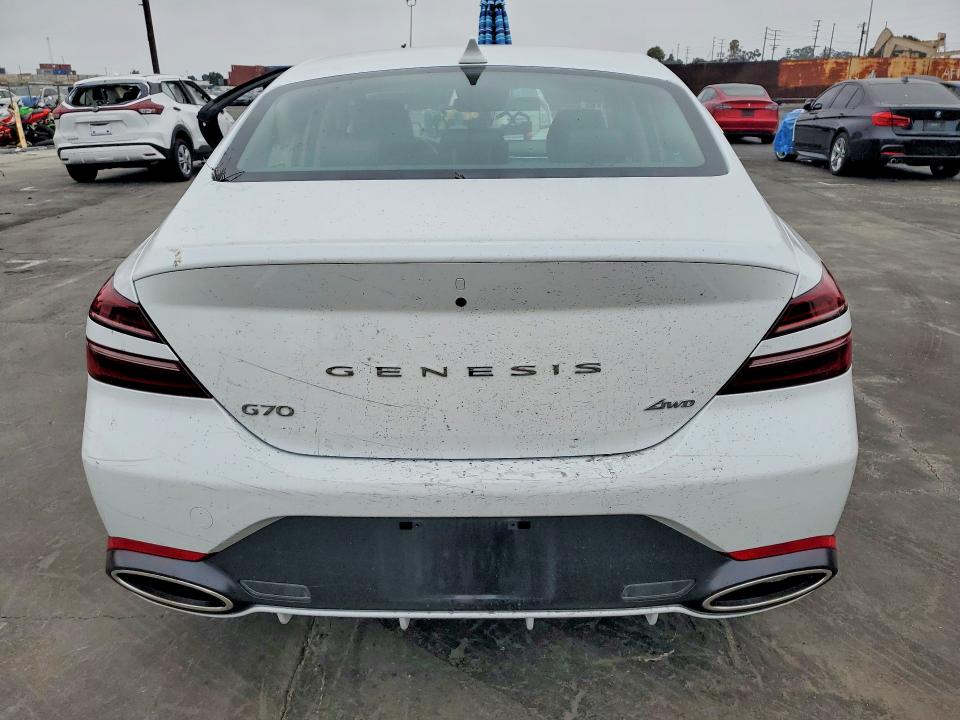 2025 Genesis G70 VIN KMTG34SC4SU150193 COPART salvage auction — MECHANICAL, Ca - Salvage Certificate, sold $7,300 on 2026-07-15 (photo 6)