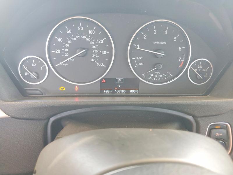 2015 BMW 3er VIN WBA3B1G55FNT03556 COPART salvage auction — FRONT END, Tx - Certificate Of Title, sold $1,500 on 2026-08-28 (photo 9)