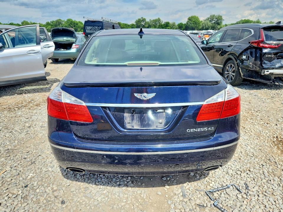 2011 Hyundai Genesis VIN KMHGC4DF2BU124516 COPART salvage auction — SIDE, OH - CERT OF TITLE-SALVAGE, sold $150 on 2026-07-28 (photo 6)