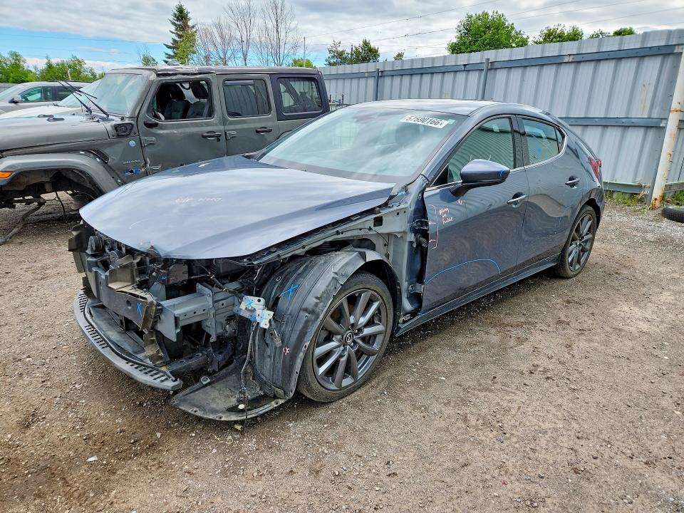 2021 Mazda VIN JM1BPBML0M1303901 COPART salvage auction — FRONT END, On - Permit No Brand - Unfit, sold $7,000 on 2026-07-07 (photo 1)