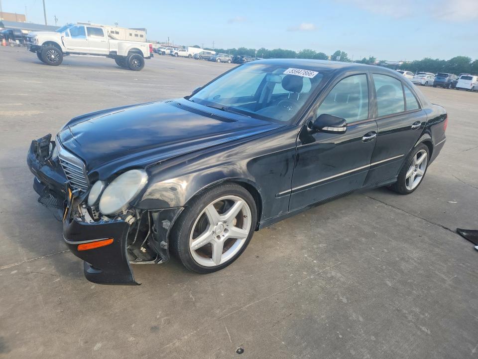 2009 Mercedes-benz E-class VIN WDBUF56X59B417888 COPART salvage auction — FRONT END, TX - SALVAGE VEHICLE TITLE (P), sold $450 on 2026-07-09 (photo 1)