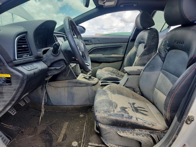 2018 Hyundai Elantra VIN KMHD04LB7JU522927 COPART salvage auction — WATER/FLOOD, Tx - Salvage Title-Flood Damage, sold $60 on 2026-07-29 (photo 7)