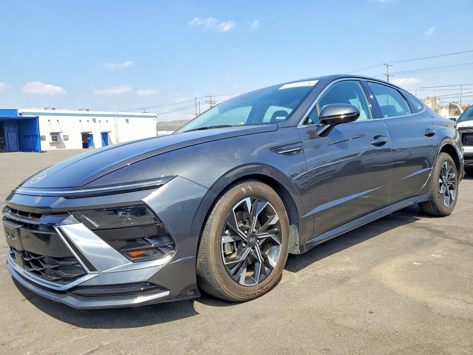 2025 Hyundai Sonata VIN KMHL64JA2SA478309 COPART salvage auction — FRONT END, Ca - Salvage Certificate, sold $7,500 on 2026-07-08 (photo 1)