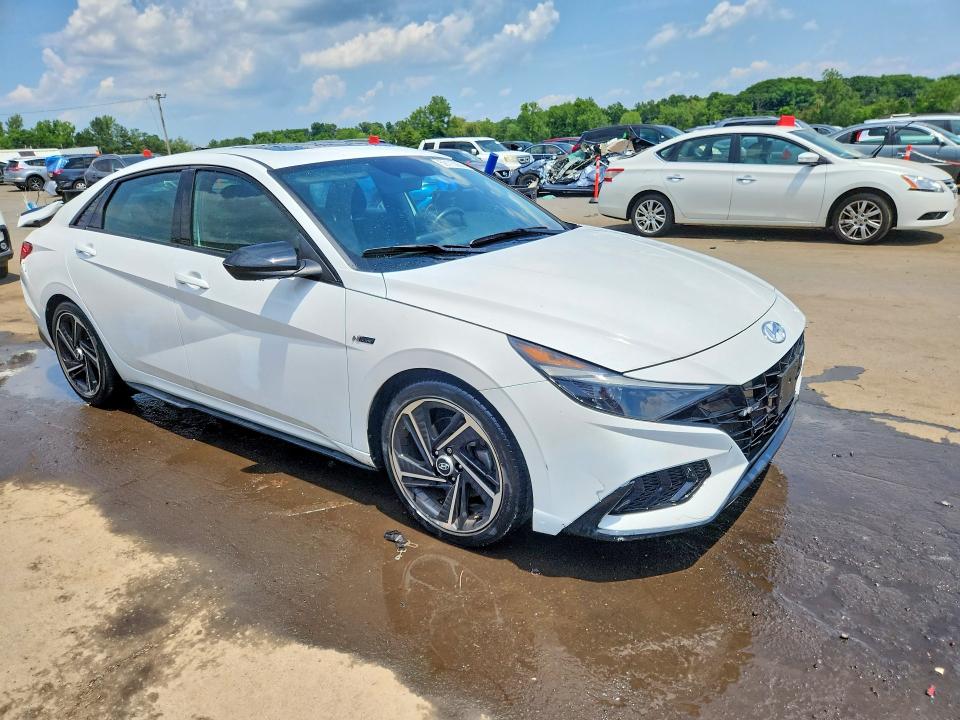 2023 Hyundai Elantra VIN KMHLR4AF1PU576773 COPART salvage auction — REAR END, Ct - Cert Of Title-Salvage, sold $7,100 on 2026-07-14 (photo 4)