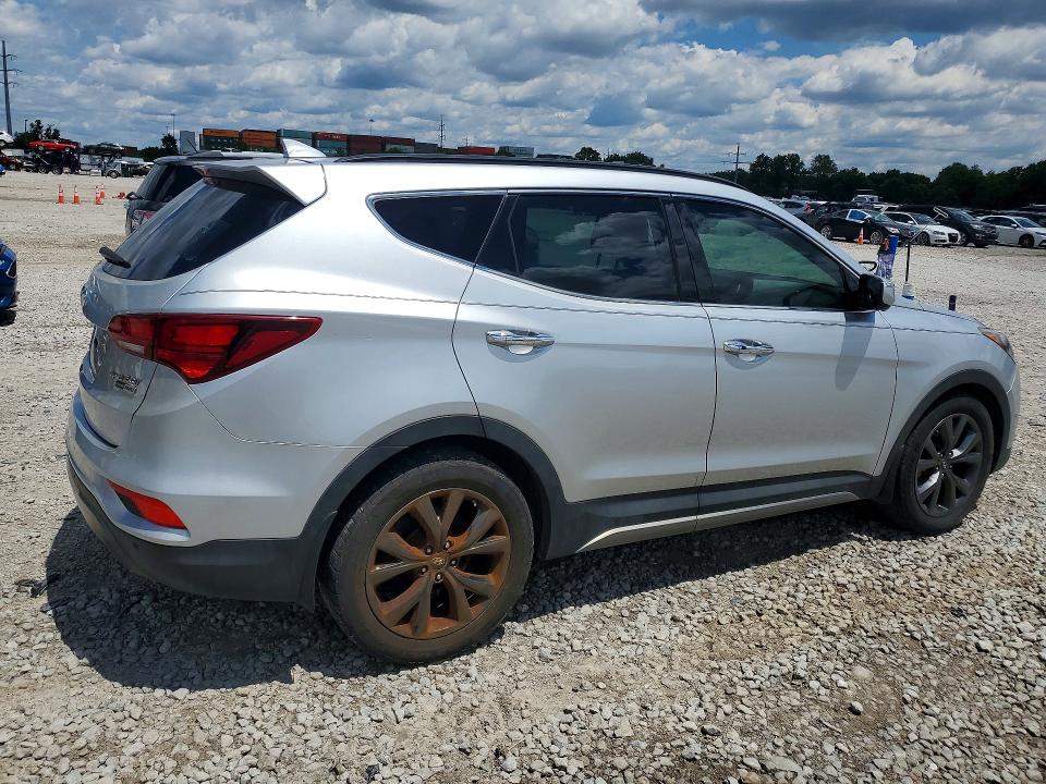 2017 Hyundai Santa fe VIN 5XYZWDLA6HG501675 COPART salvage auction — REAR END, Wv - Certificate Of Title, sold $4,250 on 2026-07-07 (photo 3)