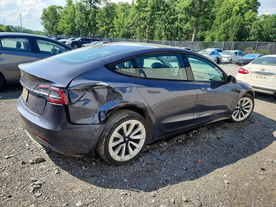 2023 Tesla Model 3 VIN 5YJ3E1EA7PF438354 COPART salvage auction — REAR END, Va - Cert Of Title - Salvage, sold $5,800 on 2026-07-06 (photo 3)