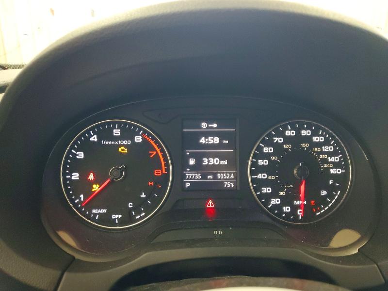 2017 Audi A3 VIN WAUAUGFF7H1046277 COPART salvage auction — REAR END, Nc - Salvage Certificate Of Title, sold $250 on 2026-07-22 (photo 9)