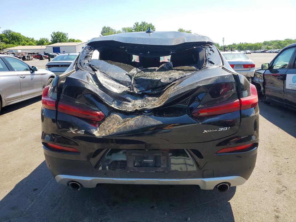 2021 BMW X4 VIN 5UX2V1C09M9F37206 COPART salvage auction — REAR END, Nj - Cert Of Title-Salvage, sold $5,400 on 2026-07-30 (photo 6)