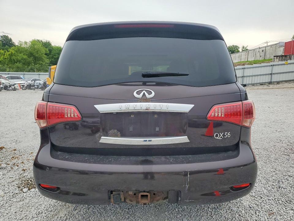2011 Infiniti Qx56 VIN JN8AZ2NE5B9007037 COPART salvage auction — MECHANICAL, Oh - Certificate Of Title, sold $325 on 2026-07-24 (photo 6)