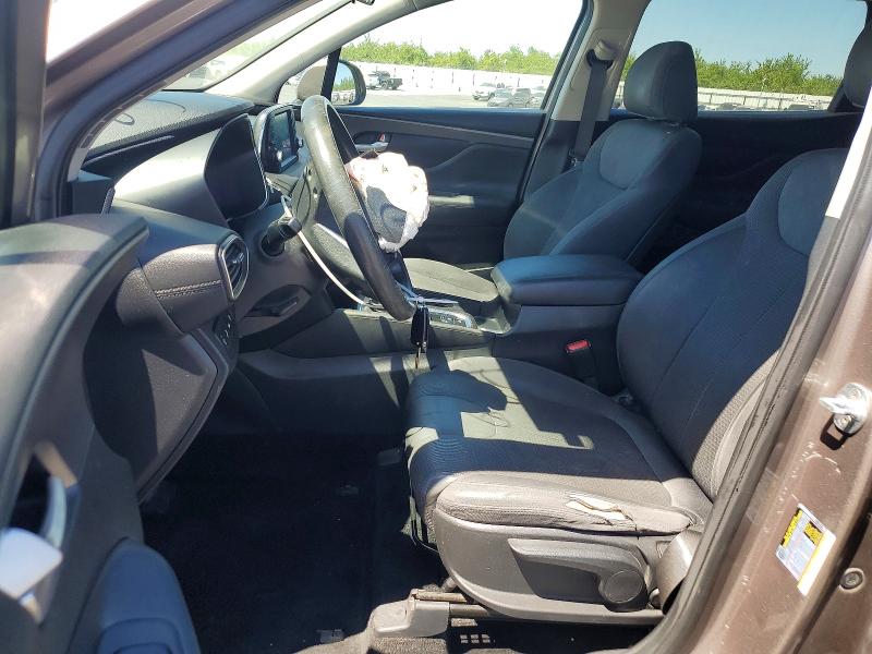 2019 Hyundai Santa fe VIN 5NMS23AD4KH009180 COPART salvage auction — FRONT END, Ca - Salvage Certificate, sold $2,500 on 2026-07-09 (photo 7)