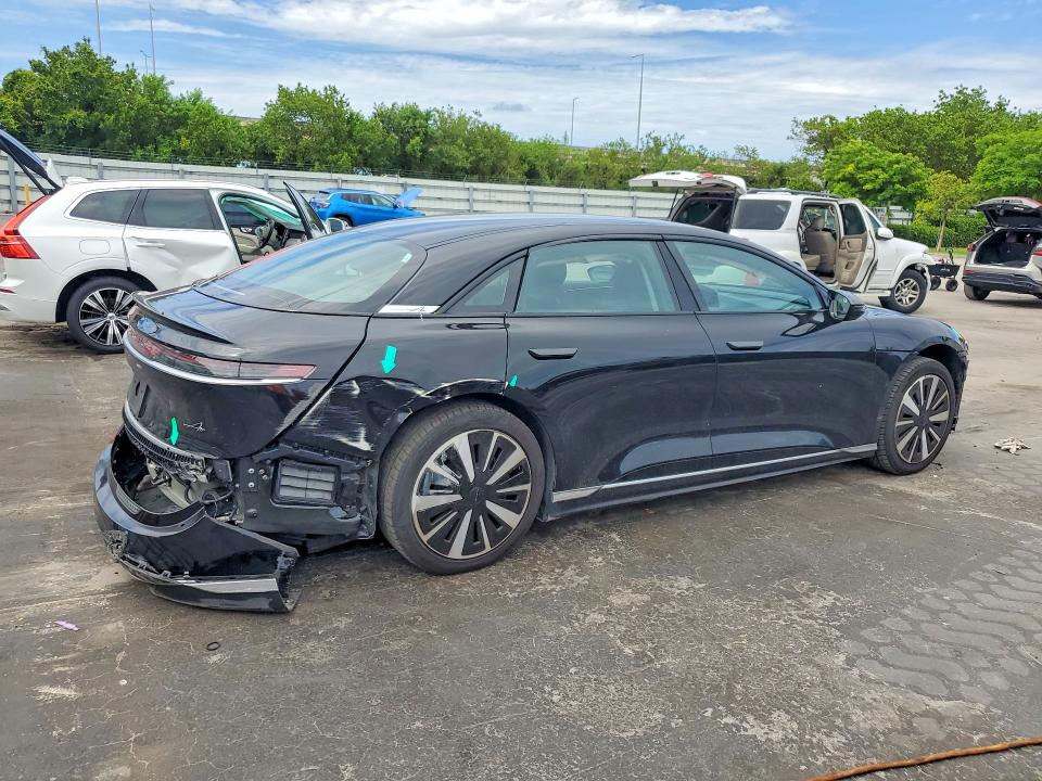 2025 Lucid Air VIN 50EA1PGA8SA003519 COPART salvage auction — REAR END, Fl - Certificate Of Destruction, sold $8,100 on 2026-07-13 (photo 3)