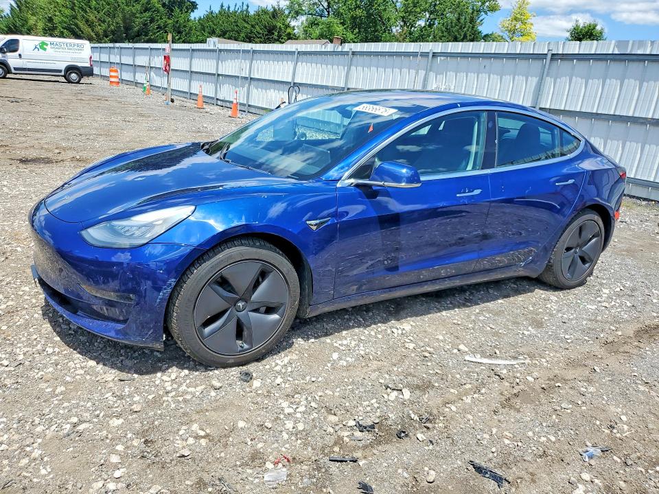 2018 Tesla VIN 5YJ3E1EB7JF115373 COPART salvage auction — FRONT END, Md - Cert Of Salvage > 75% Damage, sold $8,100 on 2026-07-06 (photo 1)