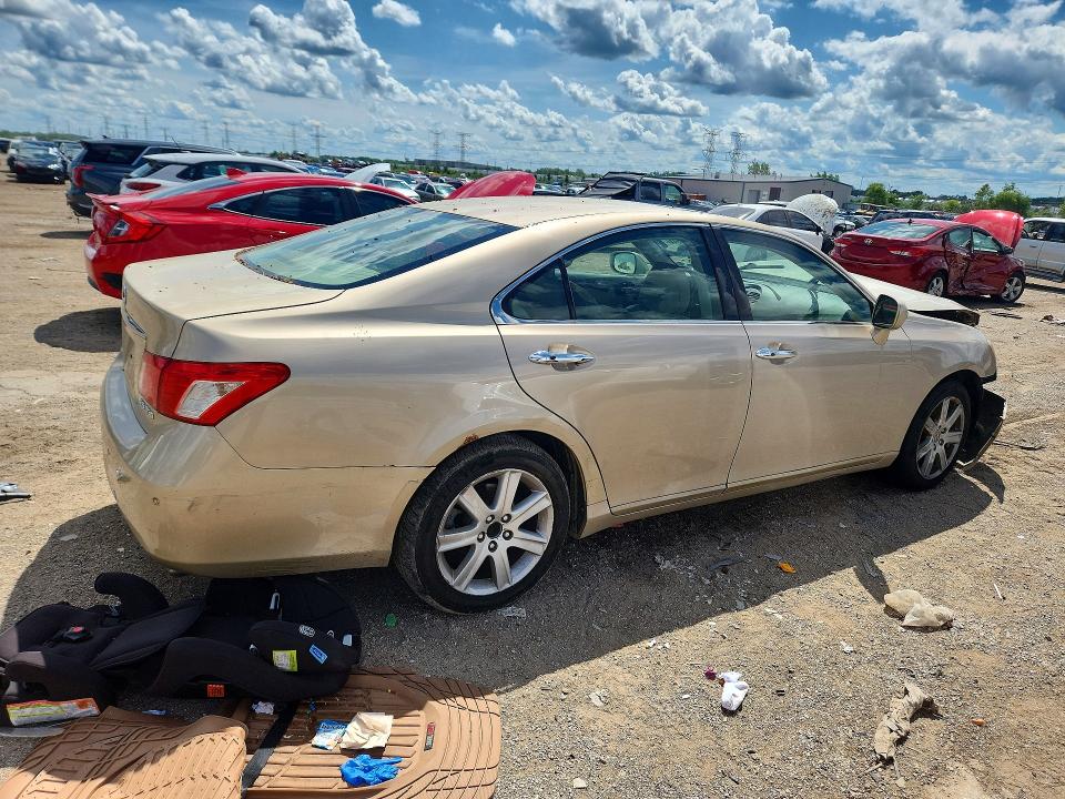 2007 Lexus ES VIN JTHBJ46G372088136 COPART salvage auction — FRONT END, IL - SALVAGE CERTIFICATE, sold $975 on 2026-07-30 (photo 3)