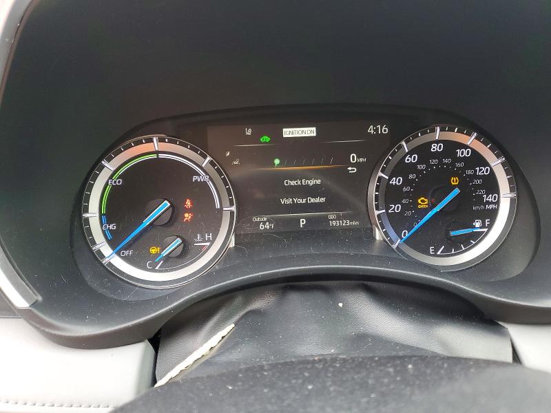 2022 Toyota Highlander hybrid VIN 5TDHBRCH2NS545818 COPART salvage auction — FRONT END, CA - SALVAGE CERTIFICATE, sold $11,900 on 2026-07-23 (photo 9)
