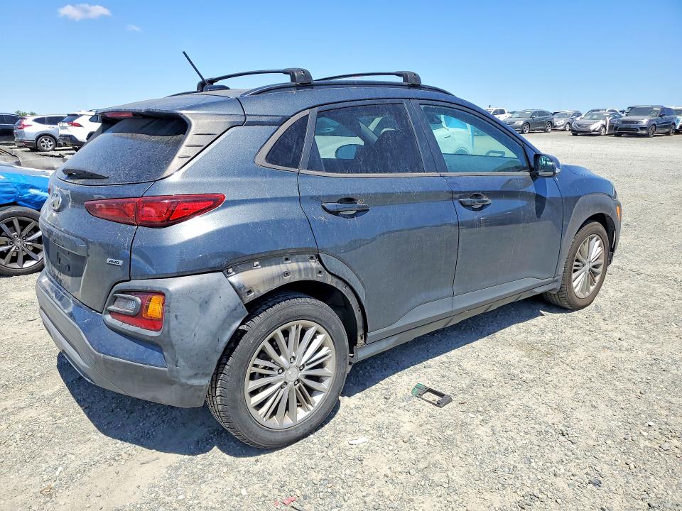 2020 Hyundai Kona VIN KM8K2CAA5LU572282 COPART salvage auction — REAR END, Ca - Salvage Certificate, sold $3,650 on 2026-07-14 (photo 3)