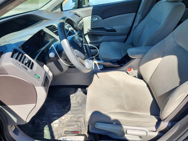 2012 Honda Civic VIN 19XFB2F51CE356133 COPART salvage auction — REAR END, Pa - Certificate Of Salvage, sold $1,500 on 2026-07-10 (photo 7)